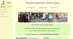 Desktop Screenshot of kostuemverleih-deitingen.ch