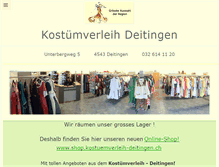 Tablet Screenshot of kostuemverleih-deitingen.ch